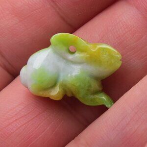 Jade Rabbit Hand Carved Pendent